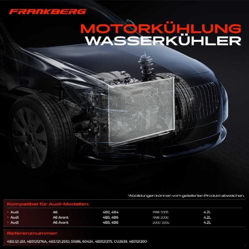 1x Kühler Wasserkühler Motorkühler für Audi A6 4B2 C5 Avant 4B5 4.2L Bild 1x Kühler Wasserkühler Motorkühler für Audi A6 4B2 C5 Avant 4B5 4.2L