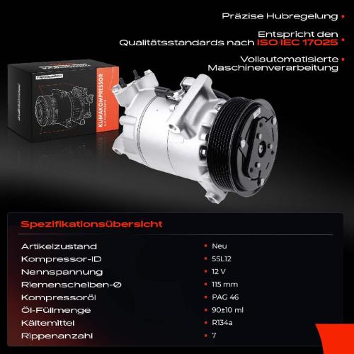 1x Klimakompressor für Renault X-Trail T31 Megane II Nissan Qashqai  I Bild 1x Klimakompressor für Renault X-Trail T31 Megane II Nissan Qashqai  I