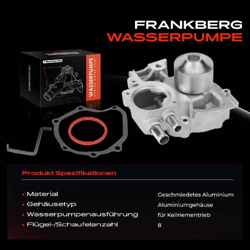 Frankberg 1x Wasserpumpe Kühlwasserpumpe für Subaru Forester SG SH Impreza Legacy IV Outback Bild Frankberg 1x Wasserpumpe Kühlwasserpumpe für Subaru Forester SG SH Impreza Legacy IV Outback