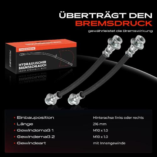 2x Bremsschlauch Bremsschläuche Hinterachse Links oder Rechts für Suzuki Swift V AZ Baleno Opel Karl Bild 2x Bremsschlauch Bremsschläuche Hinterachse Links oder Rechts für Suzuki Swift V AZ Baleno Opel Karl