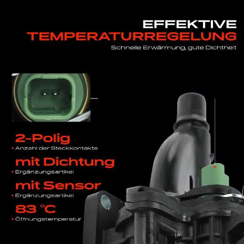 Frankberg 1x Thermostat Kühlmittel für Citroën C3 DS Berlingo Fiat Scudo Peugeot 207 308 4006 Bild Frankberg 1x Thermostat Kühlmittel für Citroën C3 DS Berlingo Fiat Scudo Peugeot 207 308 4006