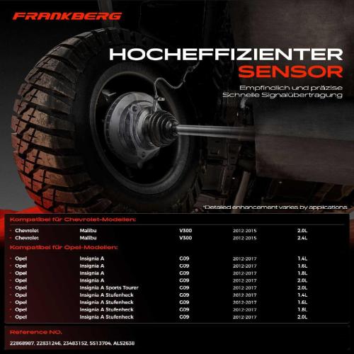 1x ABS Sensor Hinterachse rechts für Chevrolet Malibu Opel Insignia A Country Tourer Sports Stufenheck Bild 1x ABS Sensor Hinterachse rechts für Chevrolet Malibu Opel Insignia A Country Tourer Sports Stufenheck