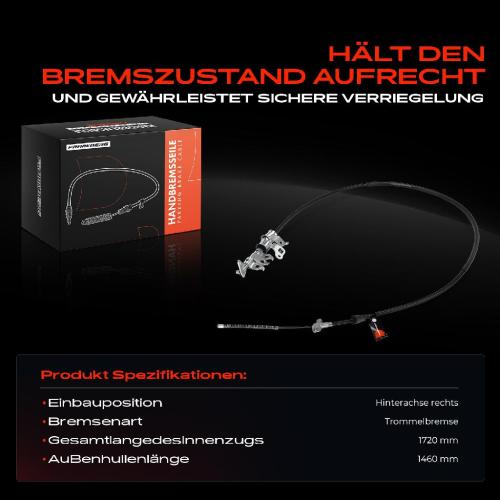 1x Seilzug Feststellbremse Hinterachse rechts für Daihatsu Terios F7 J2 1.3L 1.5L Bild 1x Seilzug Feststellbremse Hinterachse rechts für Daihatsu Terios F7 J2 1.3L 1.5L