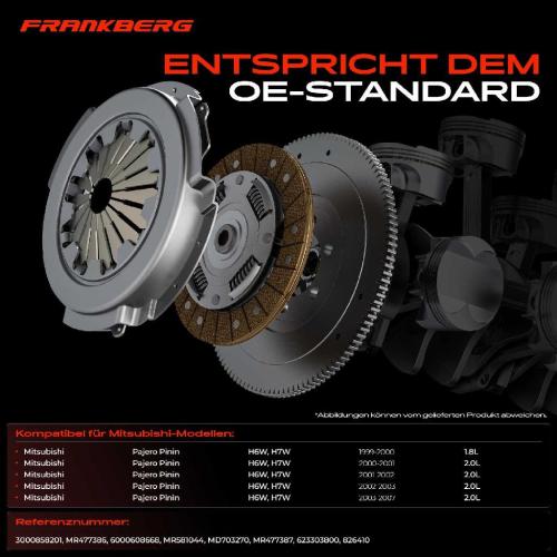 1x Kupplungssatz für Mitsubishi Pajero Pinin H6W H7W 1.8L 2.0L 1999-2007 Bild 1x Kupplungssatz für Mitsubishi Pajero Pinin H6W H7W 1.8L 2.0L 1999-2007