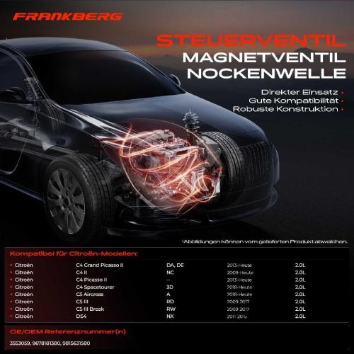1x Steuerventil Nockenwellenverstellung für Opel K0 Ford CK Citroën DA Peugeot DS Bild 1x Steuerventil Nockenwellenverstellung für Opel K0 Ford CK Citroën DA Peugeot DS