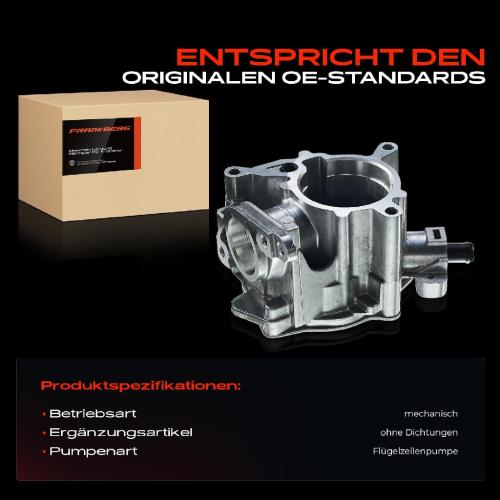 1x Unterdruckpumpe Bremsanlage Vakuumpumpe für VW Golf 6 Passat Tiguan Audi A4 A6 Q5 Skoda Seat Bild 1x Unterdruckpumpe Bremsanlage Vakuumpumpe für VW Golf 6 Passat Tiguan Audi A4 A6 Q5 Skoda Seat