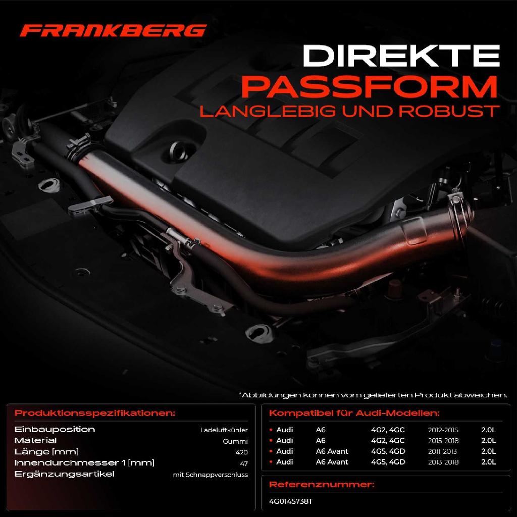 1x Kühlerschlauch Turboschlauch für Audi A6 4G2 4GC A6 Avant 4G5 4GD 2.0L 2011-2018