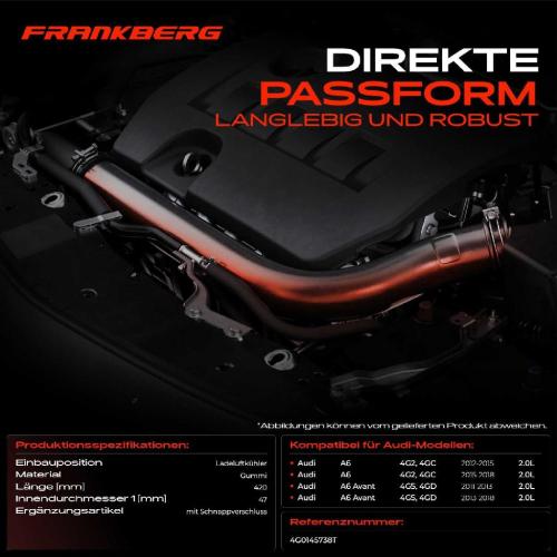 Frankberg 1x Kühlerschlauch Turboschlauch für Audi A6 4G2 4GC A6 Avant 4G5 4GD 2.0L 2011-2018 Bild Frankberg 1x Kühlerschlauch Turboschlauch für Audi A6 4G2 4GC A6 Avant 4G5 4GD 2.0L 2011-2018