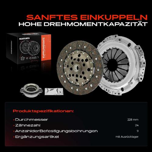 1x Kupplungssatz für Nissan Primera P12 Primera Hatchback Primera Kombi WP12 2.0L 2002-2008 Bild 1x Kupplungssatz für Nissan Primera P12 Primera Hatchback Primera Kombi WP12 2.0L 2002-2008
