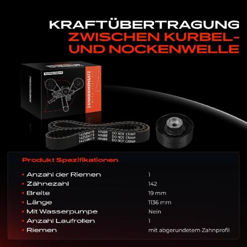 Frankberg 1x Zahnriemensatz Zahnriemen für Audi 90 100 200 2.0L-2.3L 1984-1996 Bild Frankberg 1x Zahnriemensatz Zahnriemen für Audi 90 100 200 2.0L-2.3L 1984-1996
