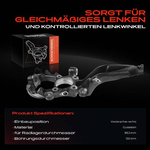 1x Achsschenkel Radaufhängung Vorderachse Rechts für Land Rover Discovery IV L319 2009-2018 Bild 1x Achsschenkel Radaufhängung Vorderachse Rechts für Land Rover Discovery IV L319 2009-2018