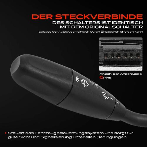 1x Kombischalter Lenkstockschalter für VW Crafter 30-35 2E 2F Mercedes-Benz B906 Bild 1x Kombischalter Lenkstockschalter für VW Crafter 30-35 2E 2F Mercedes-Benz B906
