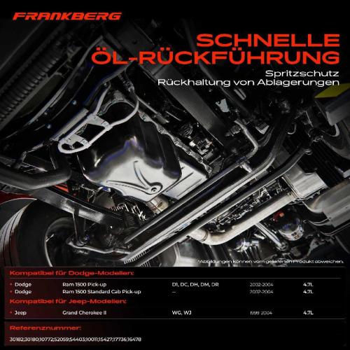 1x Ölwanne Motorölwanne für Jeep Grand Cherokee II WJ WG Dodge Ram 1500 Pick-up 4.7L Bild 1x Ölwanne Motorölwanne für Jeep Grand Cherokee II WJ WG Dodge Ram 1500 Pick-up 4.7L