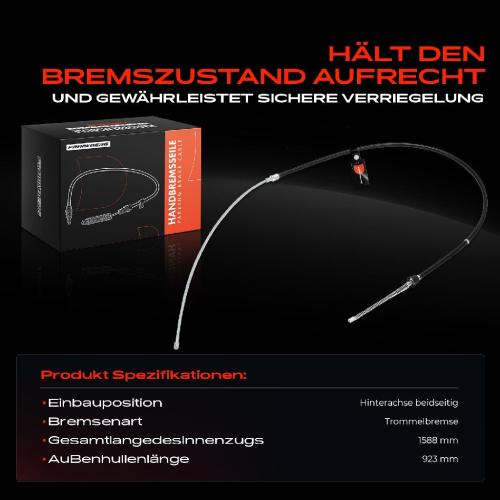1x Seilzug Feststellbremse Hinterachse beidseitig für VW Polo 6R Seat Ibiza IV Skoda Bild 1x Seilzug Feststellbremse Hinterachse beidseitig für VW Polo 6R Seat Ibiza IV Skoda