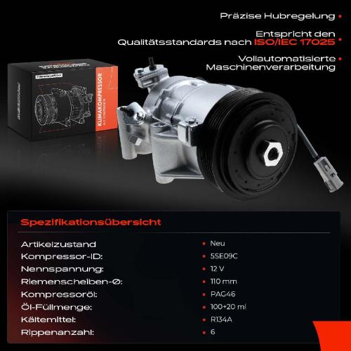 1x Klimakompressor für Toyota Verso S P12 Yaris KSP13 1.0 1.4L Bild 1x Klimakompressor für Toyota Verso S P12 Yaris KSP13 1.0 1.4L