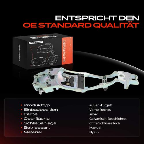 1x Türgriff Vorne Rechts außen für VW Golf IV Passat Bora Variant Audi TT Roadster Seat Skoda Bild 1x Türgriff Vorne Rechts außen für VW Golf IV Passat Bora Variant Audi TT Roadster Seat Skoda