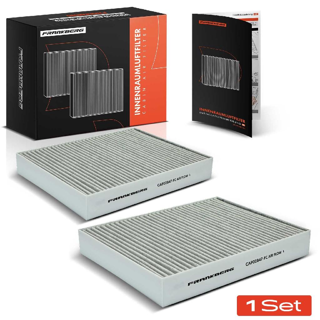 2x Innenraumfilter Aktivkohle für VW Touareg 7P Porsche Cayenne 92A 2010-2018