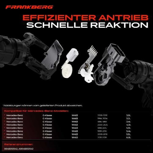Frankberg 4x Türschloss Vorne und Hinten für Mercedes-Benz G-Klasse W463 3.0L 3.2L 3.4L 4.0L 5.0L 5.4L Bj ab 1994 Bild Frankberg 4x Türschloss Vorne und Hinten für Mercedes-Benz G-Klasse W463 3.0L 3.2L 3.4L 4.0L 5.0L 5.4L Bj ab 1994