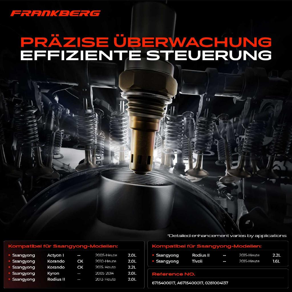 1x Lambdasonde Regelsonde Vor Katalysator für Ssangyong Kyron Korando Actyon I Rodius II