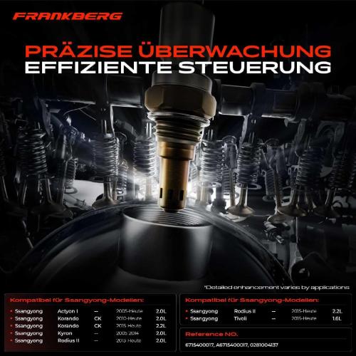 Frankberg 1x Lambdasonde Regelsonde Vor Katalysator für Ssangyong Kyron Korando Actyon I Rodius II Bild Frankberg 1x Lambdasonde Regelsonde Vor Katalysator für Ssangyong Kyron Korando Actyon I Rodius II