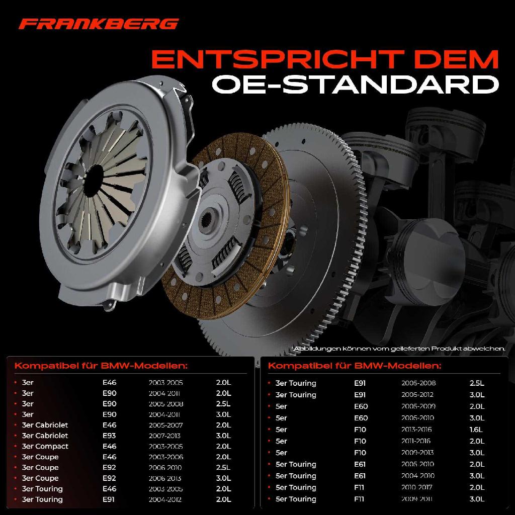 1x Kupplungssatz für BMW 1er E87 3er E46 E90 3er Cabriolet E46 E93 E46 E92 E46 E91 E60 F11 E63 E64 E84 E83