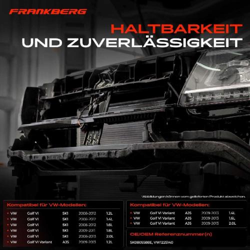 1x Schlossträger Vorne für VW Golf VI Variant AJ5 5K1 1.2L 1.4L Bild 1x Schlossträger Vorne für VW Golf VI Variant AJ5 5K1 1.2L 1.4L