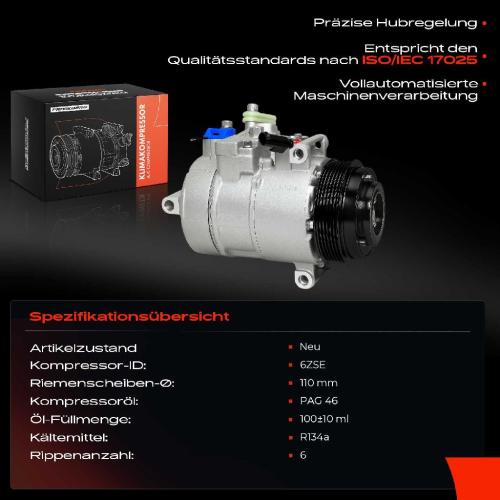 Frankberg 1x Klimakompressor für Mercedes-Benz C-Klasse W203 W204 S203 S204 C204 CL203 E-Klasse W211 Bild Frankberg 1x Klimakompressor für Mercedes-Benz C-Klasse W203 W204 S203 S204 C204 CL203 E-Klasse W211
