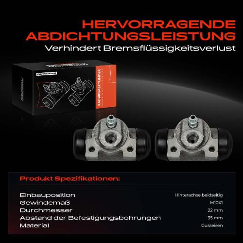 2x Radbremszylinder Hinten für Fiat Brava Marea Punto 1.2L-1.9L Bild 2x Radbremszylinder Hinten für Fiat Brava Marea Punto 1.2L-1.9L