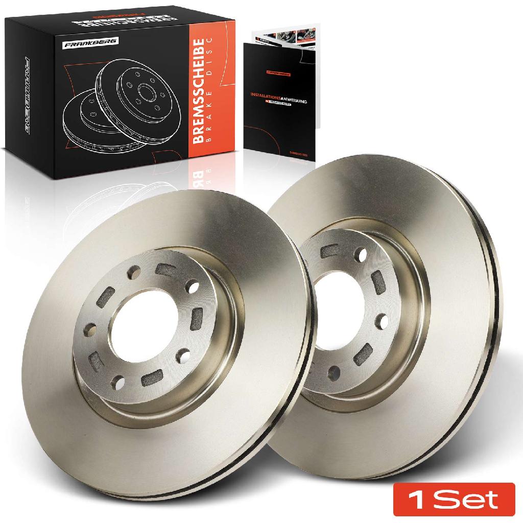 Frankberg 2x Bremsscheiben Vorderachse für Mazda 3 Stufenheck 5 2.0L 2.2L 1.8L 1.6L Bj ab 2003