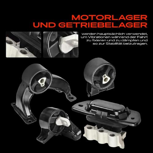 3x Motorlager Getriebelagerlager Vorne und Hinten für Chrysler Sebring JS 2.7L 2006-2010 Bild 3x Motorlager Getriebelagerlager Vorne und Hinten für Chrysler Sebring JS 2.7L 2006-2010