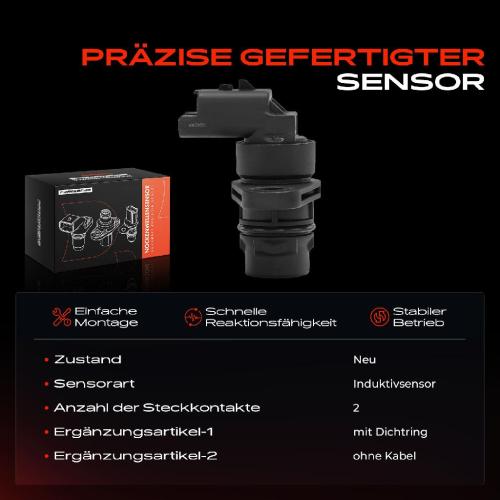 1x Nockenwellenposition Sensor für Peugeot 207 308 I 508 I Citroën C3 C4 DS3 DS5 Bild 1x Nockenwellenposition Sensor für Peugeot 207 308 I 508 I Citroën C3 C4 DS3 DS5