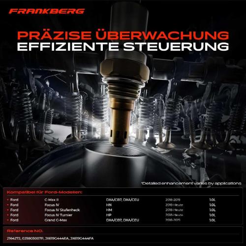 Frankberg 1x Lambdasonde Diagnosesonde Nach Katalysator für Ford C-Max II Focus IV Stufenheck Turnier Grand C-Max Bild Frankberg 1x Lambdasonde Diagnosesonde Nach Katalysator für Ford C-Max II Focus IV Stufenheck Turnier Grand C-Max