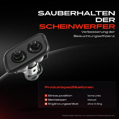 1x Scheinwerferreinigung Waschwasserdüse Vorne Links für BMW 5er E39 1995-2003 Bild 1x Scheinwerferreinigung Waschwasserdüse Vorne Links für BMW 5er E39 1995-2003