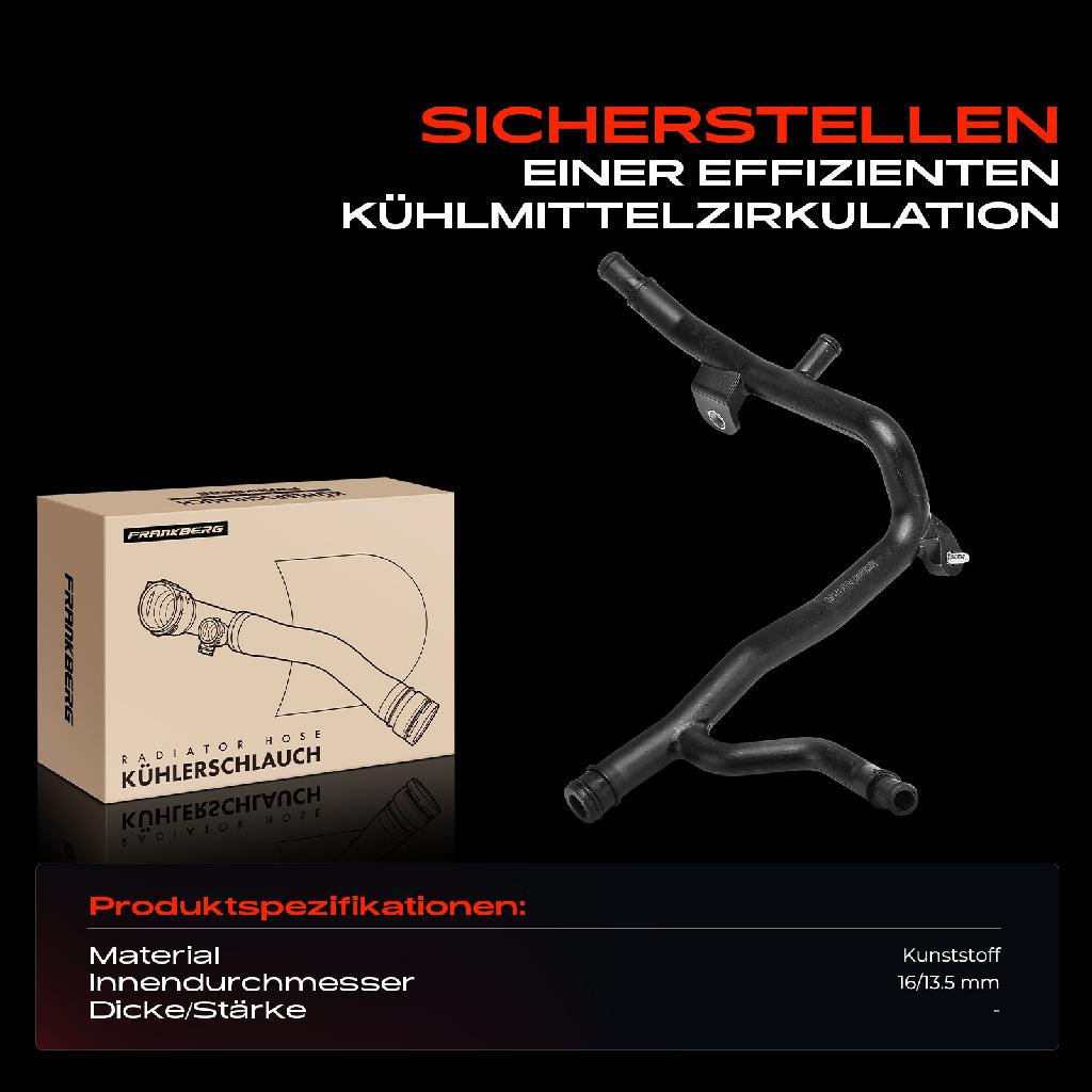 1x Kühlerschlauch Kühlwasserschlauch für VW Golf Plus V Jetta III Audi A3 Skoda Octavia II