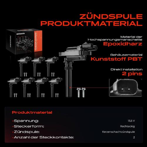 8x Zündmodul Zündspule für Chrysler 300 C Touring Dodge Durango Ram 1500 Crew Cab Pick-up Ram 3500 Pick-up Bild 8x Zündmodul Zündspule für Chrysler 300 C Touring Dodge Durango Ram 1500 Crew Cab Pick-up Ram 3500 Pick-up
