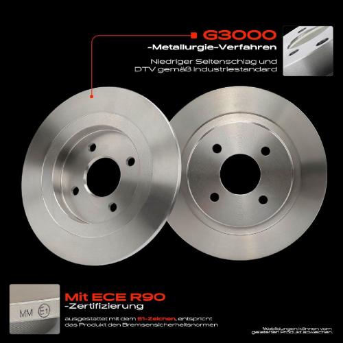 2x Bremsscheiben Hinterachse für Ford Focus Turnier DAW DBW DNW 2.0L 2002-2004 Bild 2x Bremsscheiben Hinterachse für Ford Focus Turnier DAW DBW DNW 2.0L 2002-2004