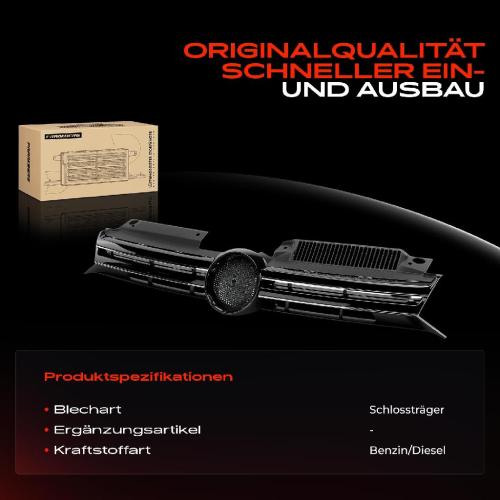 1x Kühlergrill Kühlergitter Vorne für VW Golf VI Cabriolet 5K1 517 Bild 1x Kühlergrill Kühlergitter Vorne für VW Golf VI Cabriolet 5K1 517