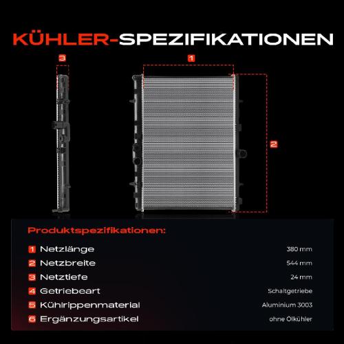 Frankberg 1x Kühler Wasserkühler Motorkühler für Citroën C3 4 DS Peugeot Opel Bild Frankberg 1x Kühler Wasserkühler Motorkühler für Citroën C3 4 DS Peugeot Opel