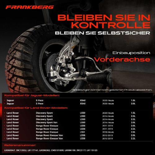 1x Querlenker Vorderachse für Jaguar E-Pace Land Rover Discovery Sport Van Range Evoque Cabriolet Bild 1x Querlenker Vorderachse für Jaguar E-Pace Land Rover Discovery Sport Van Range Evoque Cabriolet