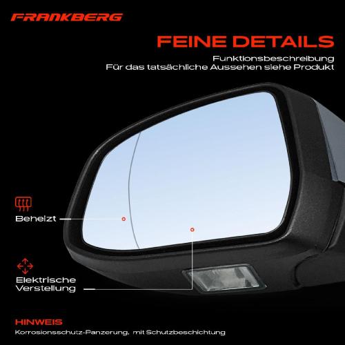 Frankberg 1x Außenspiegel Links für Ford Focus II DA DP HCP Turnier DA DS 2008-2011 Bild Frankberg 1x Außenspiegel Links für Ford Focus II DA DP HCP Turnier DA DS 2008-2011