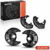 Frankberg 4x Ankerblech Bremsscheibe Vorne und Hinten für VW Golf 2 19E 1G1 Jetta 165 19E 1G2