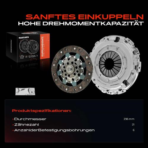 Frankberg 1x Kupplungssatz für Nissan Qashqai I Van II SUV X-Trail Renault Fluence Grand Scénic III Kadjar Megane CC Bild Frankberg 1x Kupplungssatz für Nissan Qashqai I Van II SUV X-Trail Renault Fluence Grand Scénic III Kadjar Megane CC
