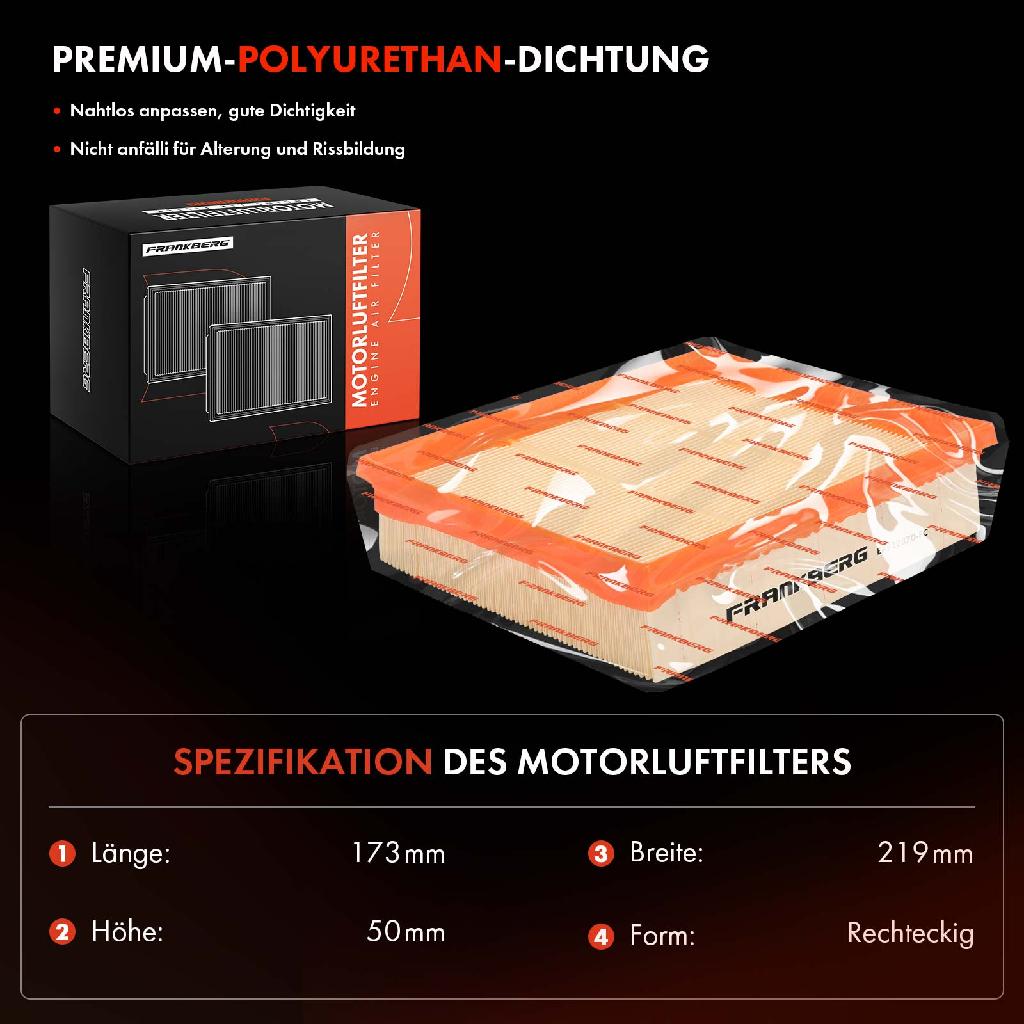 2x Luftfilter Filtereinsatz für Mercedes-Benz A-Klasse W169 B-Klasse W245