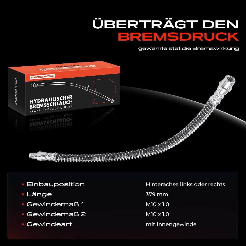 1x Bremsschlauch Bremsschläuche Hinterachse Links oder Rechts für Mercedes-Benz S-Klasse W221 W222 C216