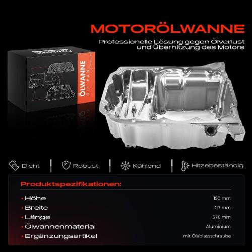 Frankberg 1x Ölwanne Motorölwanne für BMW F45 F46 216 218 X1 F48 MINI F54 F55 F56 F57 F60 1.5L Bj ab 2013 Bild Frankberg 1x Ölwanne Motorölwanne für BMW F45 F46 216 218 X1 F48 MINI F54 F55 F56 F57 F60 1.5L Bj ab 2013