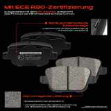 4x Bremsbeläge Hinterachse für Ford Focus II Galaxy Kuga I Mondeo IV Stufenheck Turnier Van S-Max