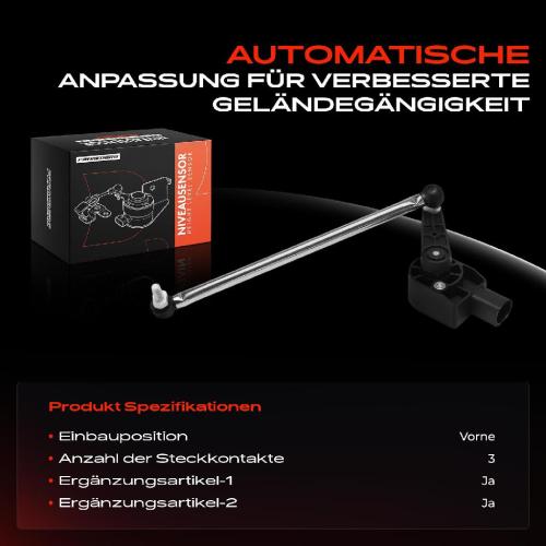 1x Höhensensor Niveauregulierung Vorne für Mercedes-Benz G-Klasse W463 G270 G320 G350 Bild 1x Höhensensor Niveauregulierung Vorne für Mercedes-Benz G-Klasse W463 G270 G320 G350