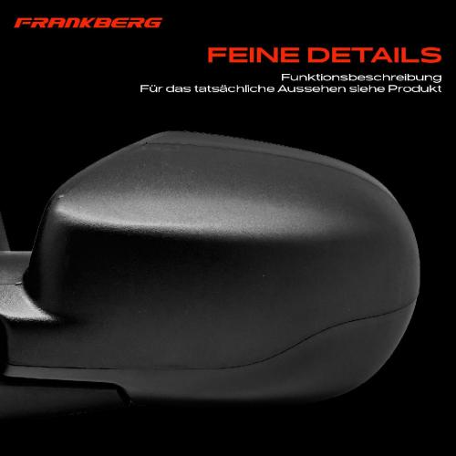 Frankberg 1x Außenspiegel Links für Renault Clio III BR0/1 CR0/1 Grandtour KR0/1 2005-2009 Bild Frankberg 1x Außenspiegel Links für Renault Clio III BR0/1 CR0/1 Grandtour KR0/1 2005-2009