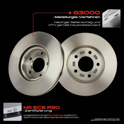 Frankberg 2x Bremsscheiben Vorderachse für Mazda 3 Stufenheck 5 2.0L 2.2L 1.8L 1.6L Bj ab 2003 Bild Frankberg 2x Bremsscheiben Vorderachse für Mazda 3 Stufenheck 5 2.0L 2.2L 1.8L 1.6L Bj ab 2003