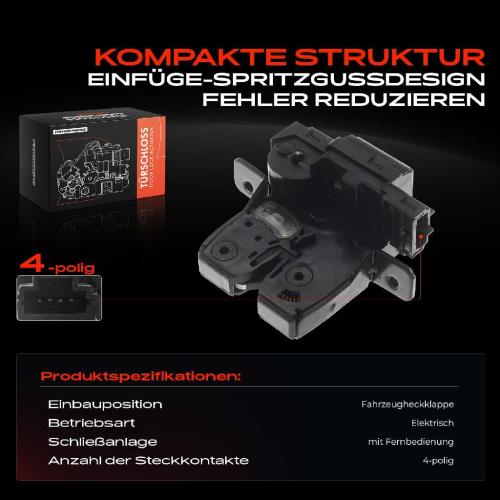 1x Heckklappenschloss für Nissan Micra III Qashqai I Tiida Bild 1x Heckklappenschloss für Nissan Micra III Qashqai I Tiida